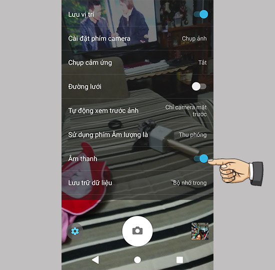 Tắt âm thanh chụp